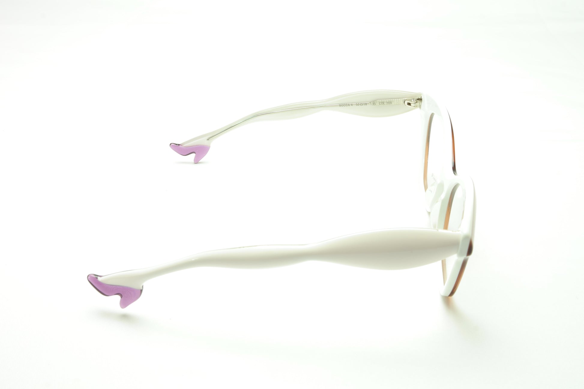 Face A Face Bocca 4 208 Eyeglasses Frame Praline White Italy Hand Made - Frame Bay