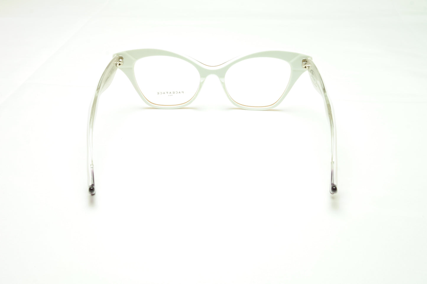 Face A Face Bocca 4 208 Eyeglasses Frame Praline White Italy Hand Made - Frame Bay