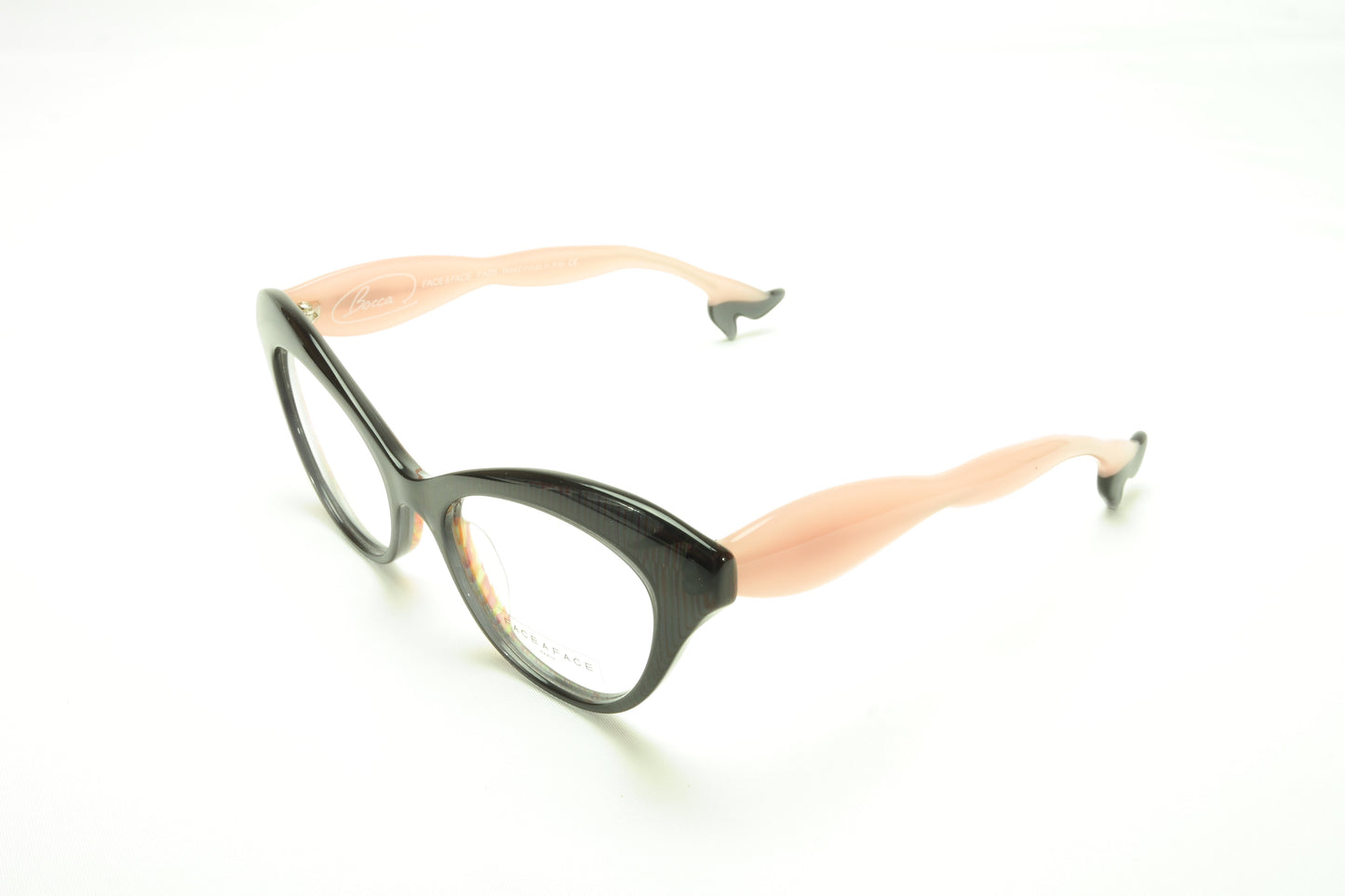 Face A Face Bocca 3 321 Eyeglasses Dark Muave Pastel Pink Italy Made - Frame Bay
