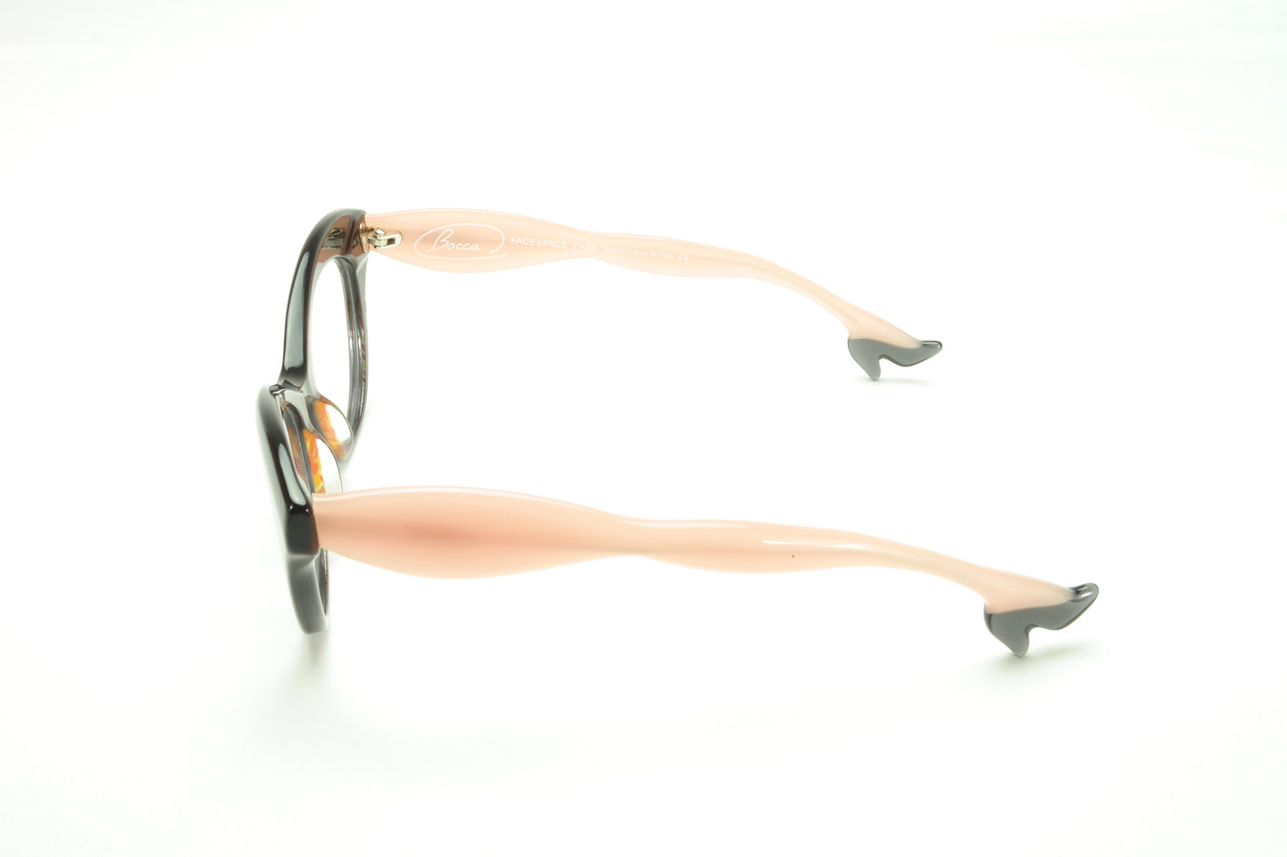 Face A Face Bocca 3 321 Eyeglasses Dark Muave Pastel Pink Italy Made - Frame Bay