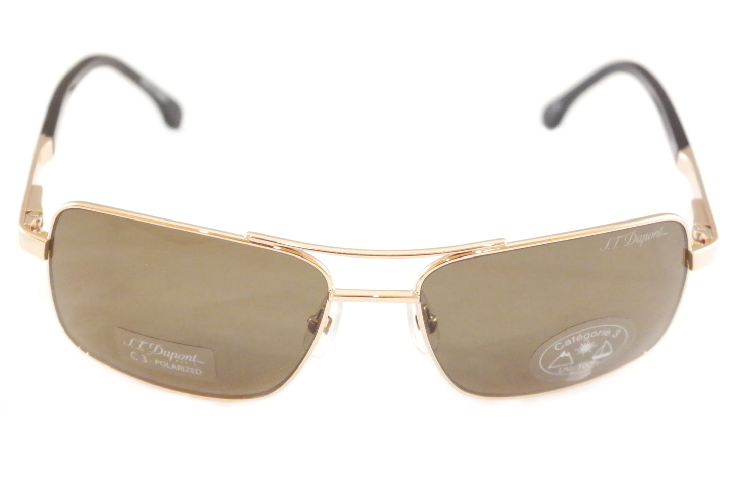 S. T. Dupont Sunglasses DP7003 Polarized Lenses Metal Japan 100% UV Category 3 - Frame Bay