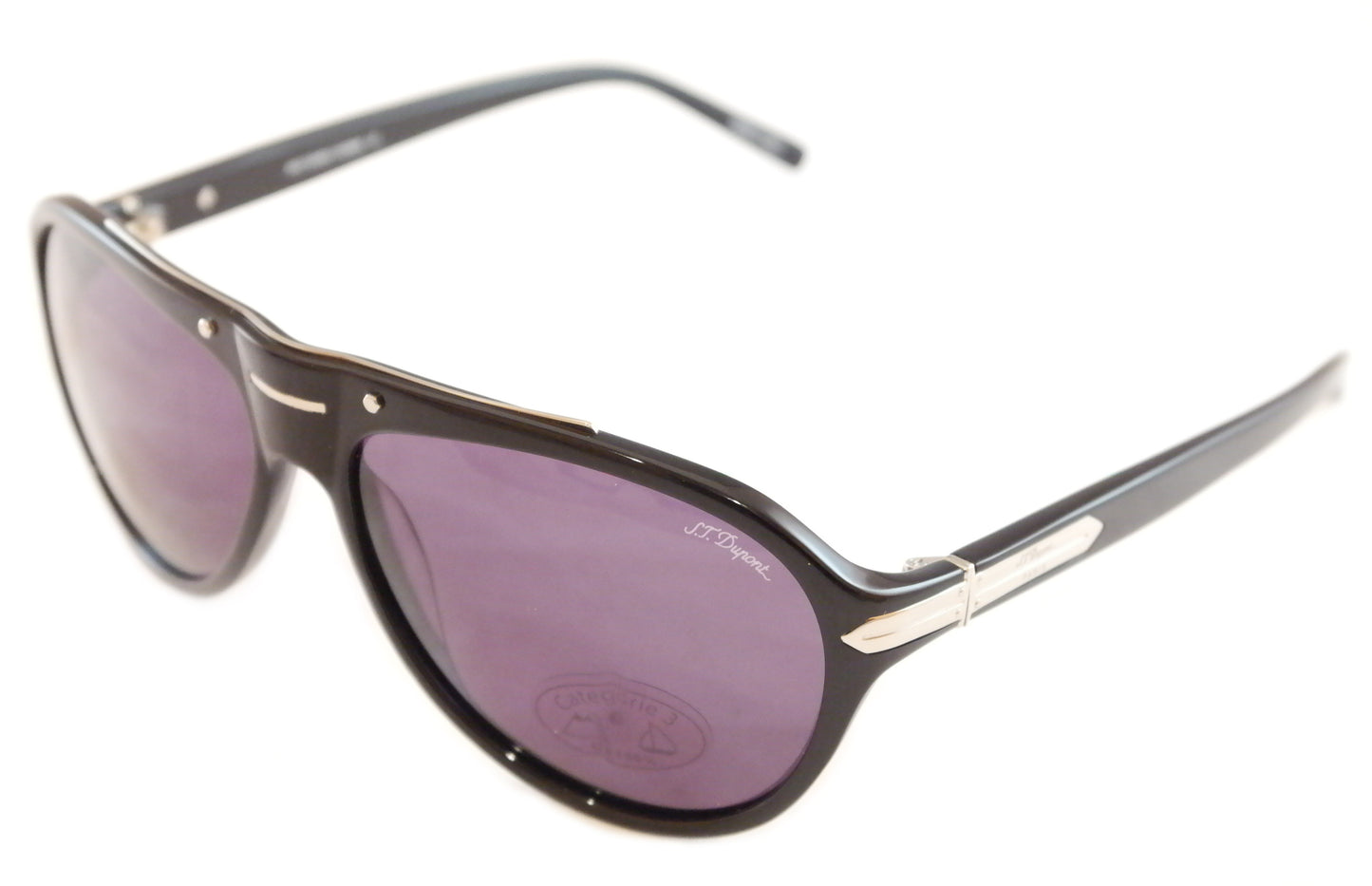 S. T. Dupont Sunglasses ST003 Plastic Italy 100% UV Category 3 Lenses 59-15-140 - Frame Bay