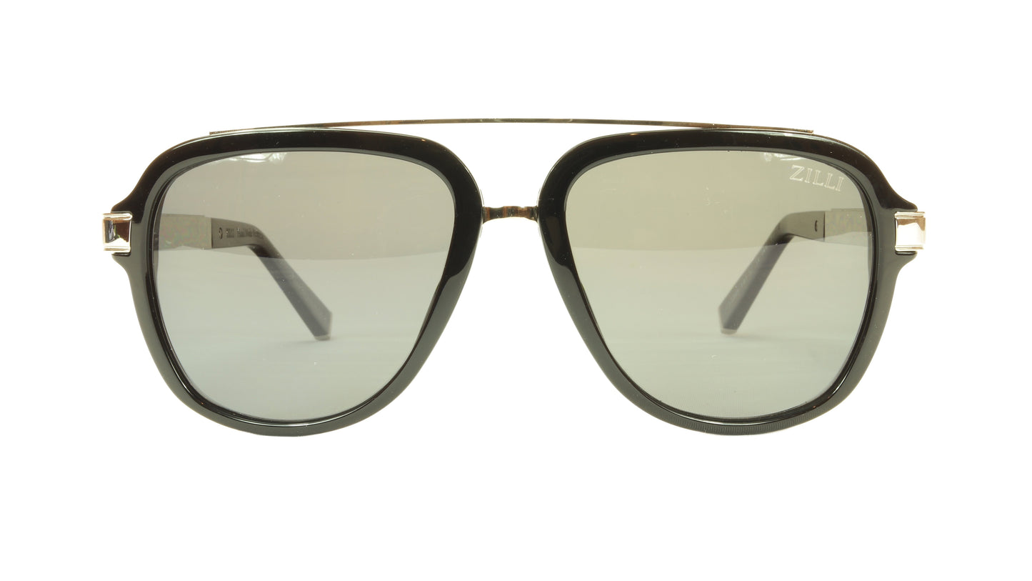 ZILLI Sunglasses Polarized Hand Made Acetate Titanium France ZI 65006 C01 - Frame Bay