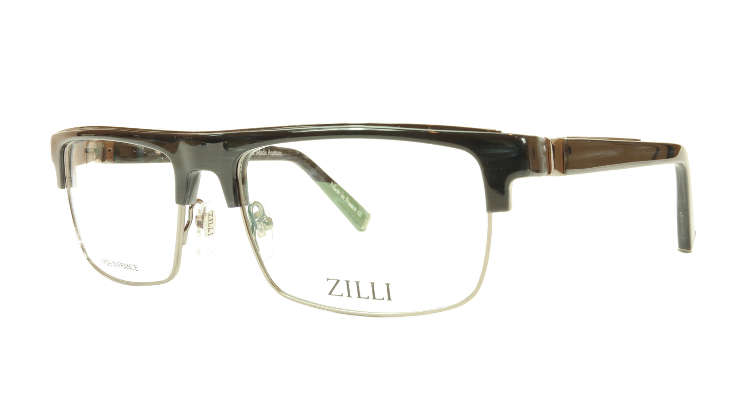 ZILLI Eyeglasses Frame Acetate Titanium France Hand Made ZI 60005 C03 - Frame Bay