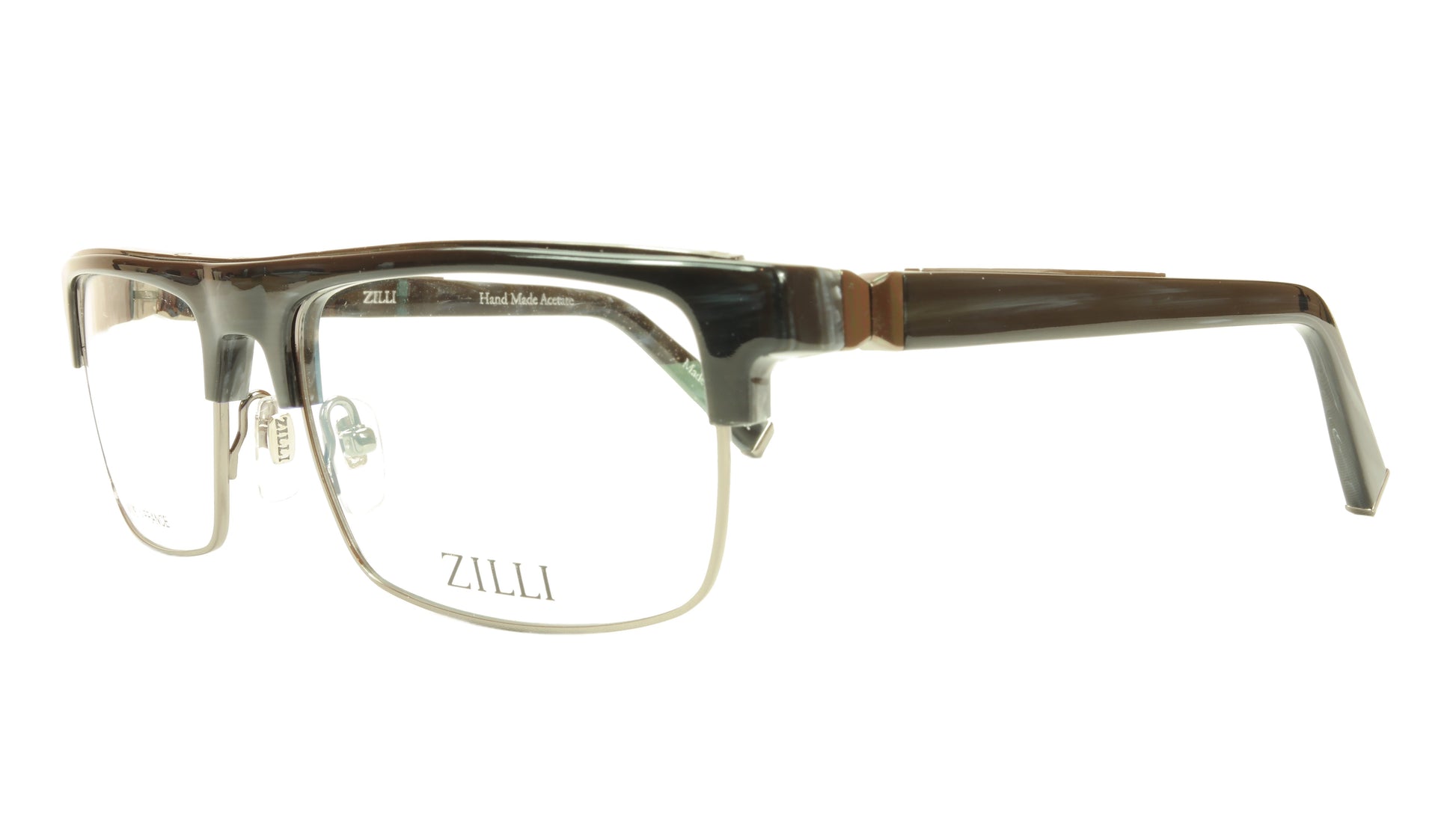 ZILLI Eyeglasses Frame Acetate Titanium France Hand Made ZI 60005 C03 - Frame Bay