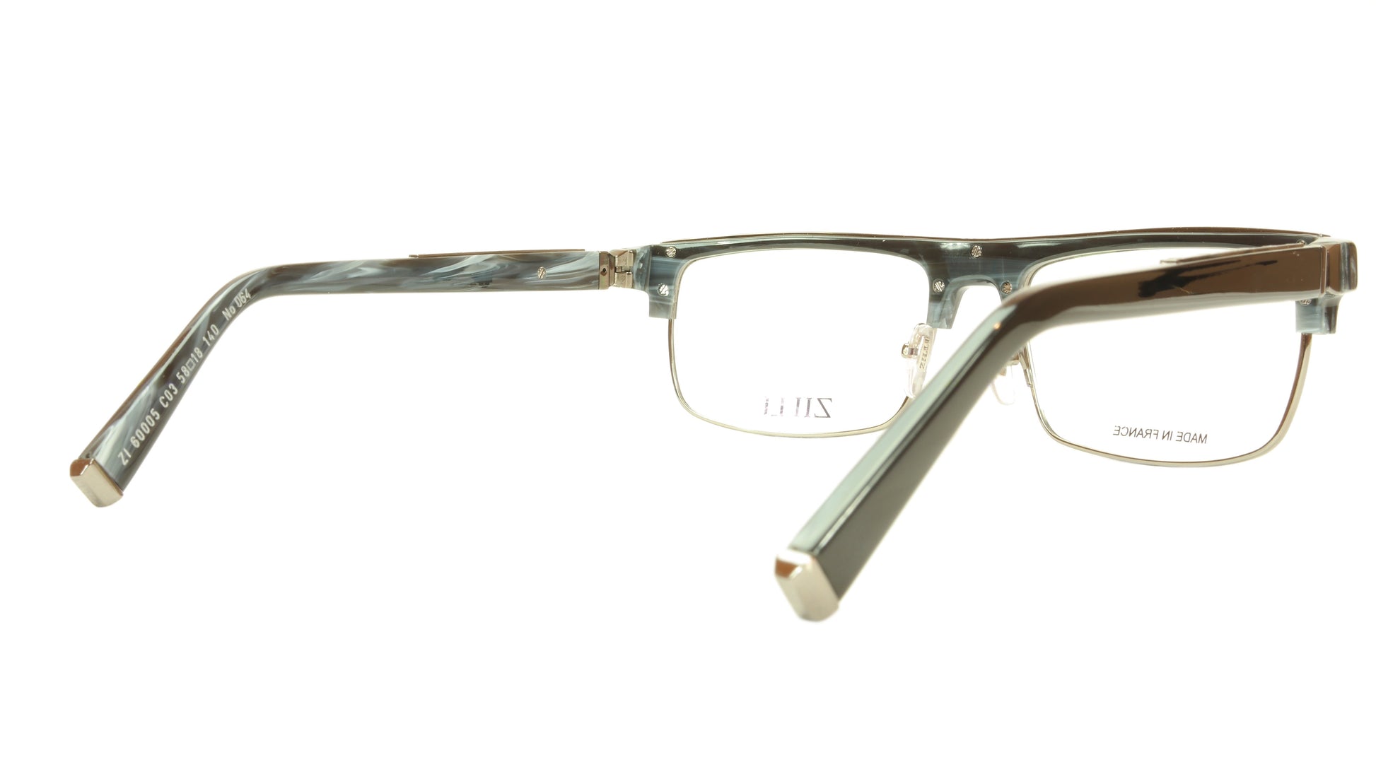 ZILLI Eyeglasses Frame Acetate Titanium France Hand Made ZI 60005 C03 - Frame Bay
