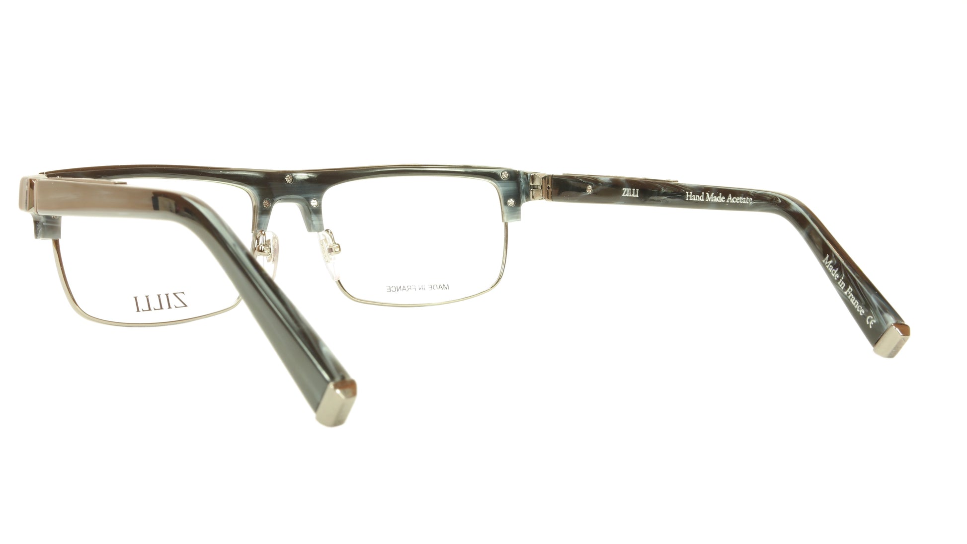ZILLI Eyeglasses Frame Acetate Titanium France Hand Made ZI 60005 C03 - Frame Bay