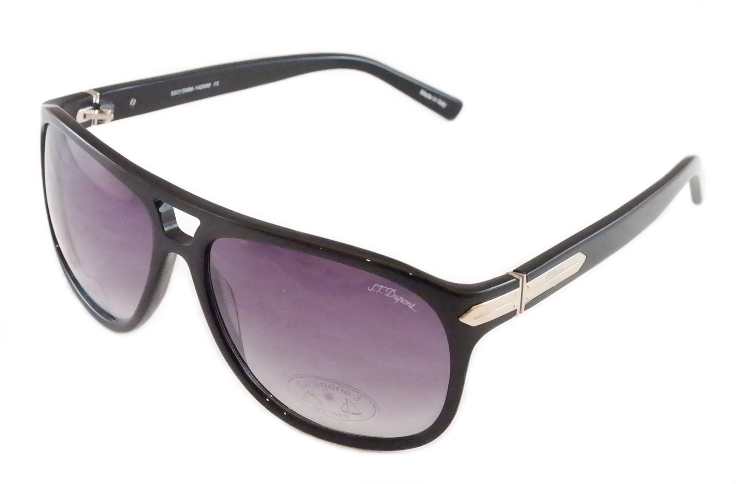 S. T. Dupont Sunglasses ST001 Plastic Italy 100% UV Category 3 Lenses 59-15-140 - Frame Bay