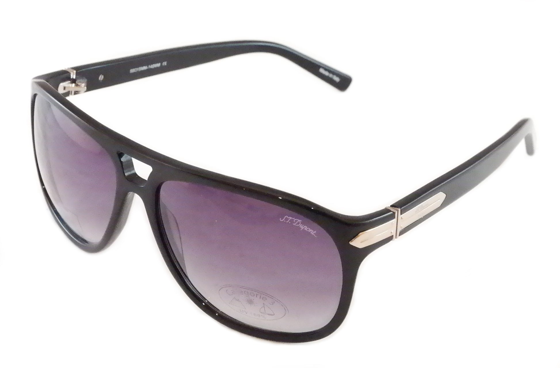 S. T. Dupont Sunglasses ST001 Plastic Italy 100% UV Category 3 Lenses 59-15-140 - Frame Bay
