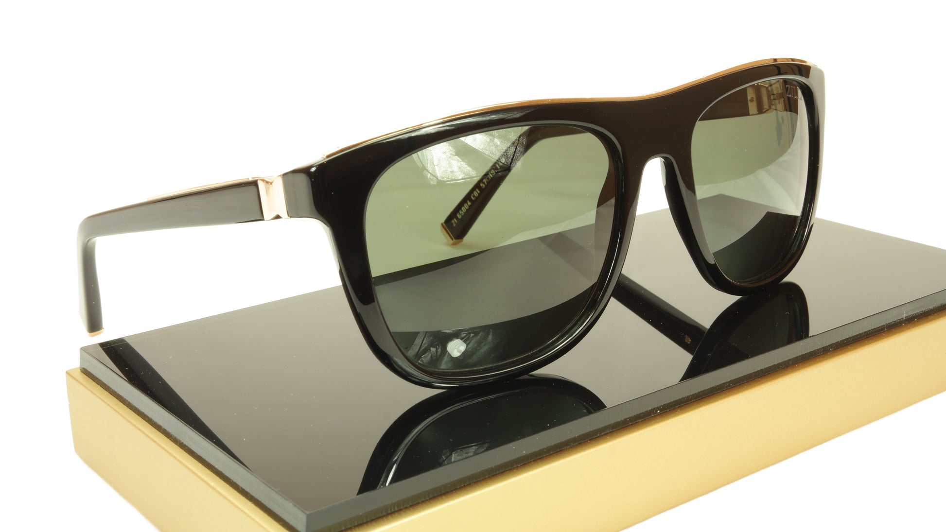 ZILLI Sunglasses Polarized Hand Made Acetate Titanium France ZI 65004 C01 - Frame Bay