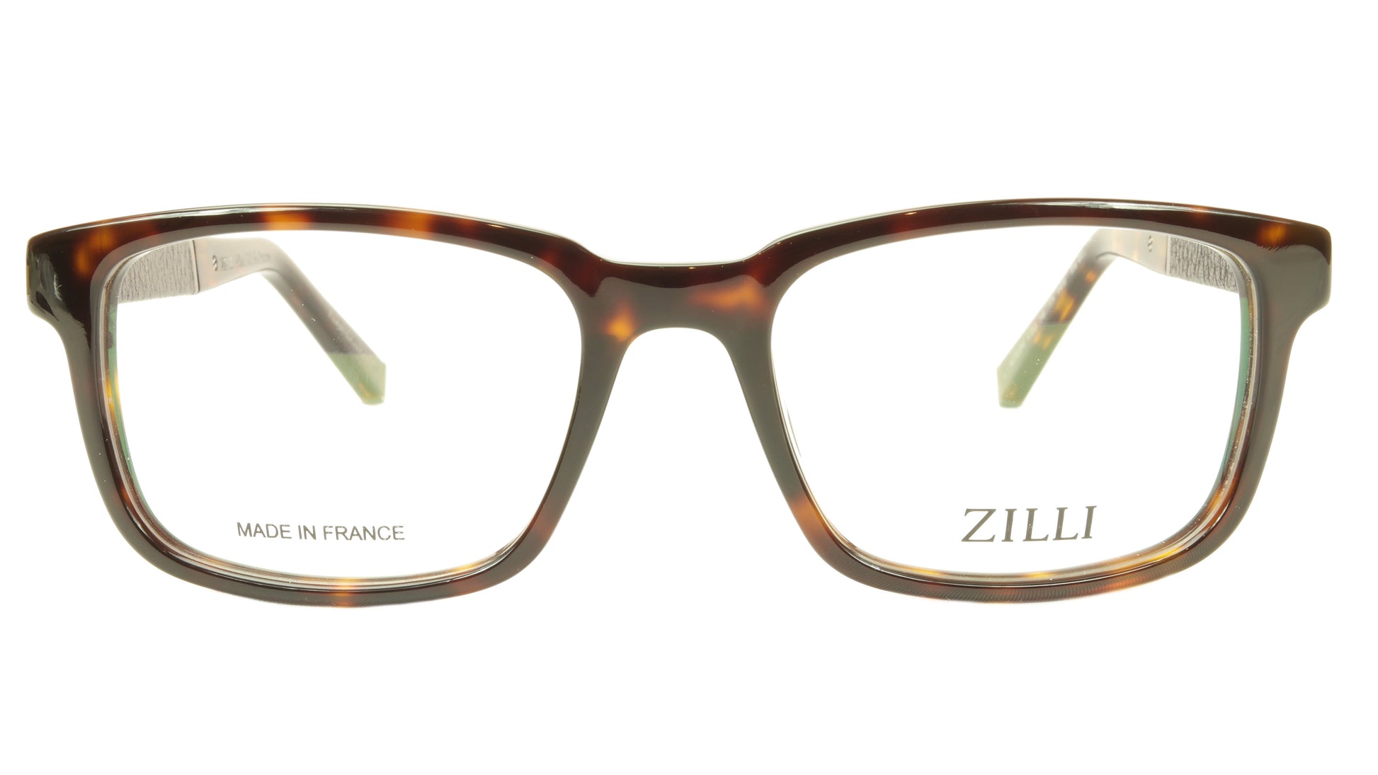 ZILLI Eyeglasses Frame Acetate Leather Titanium France Hand Made ZI 60004 C02 - Frame Bay