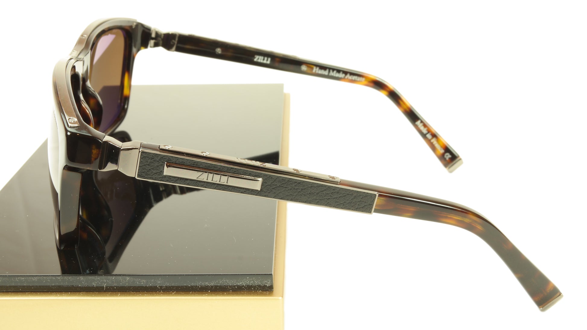 ZILLI Sunglasses Polarized Hand Made Acetate Titanium France ZI 65009 C02 - Frame Bay