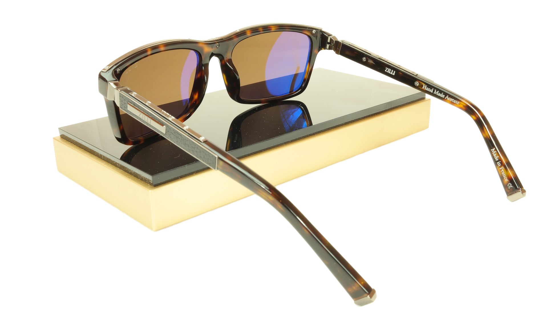 ZILLI Sunglasses Polarized Hand Made Acetate Titanium France ZI 65009 C02 - Frame Bay