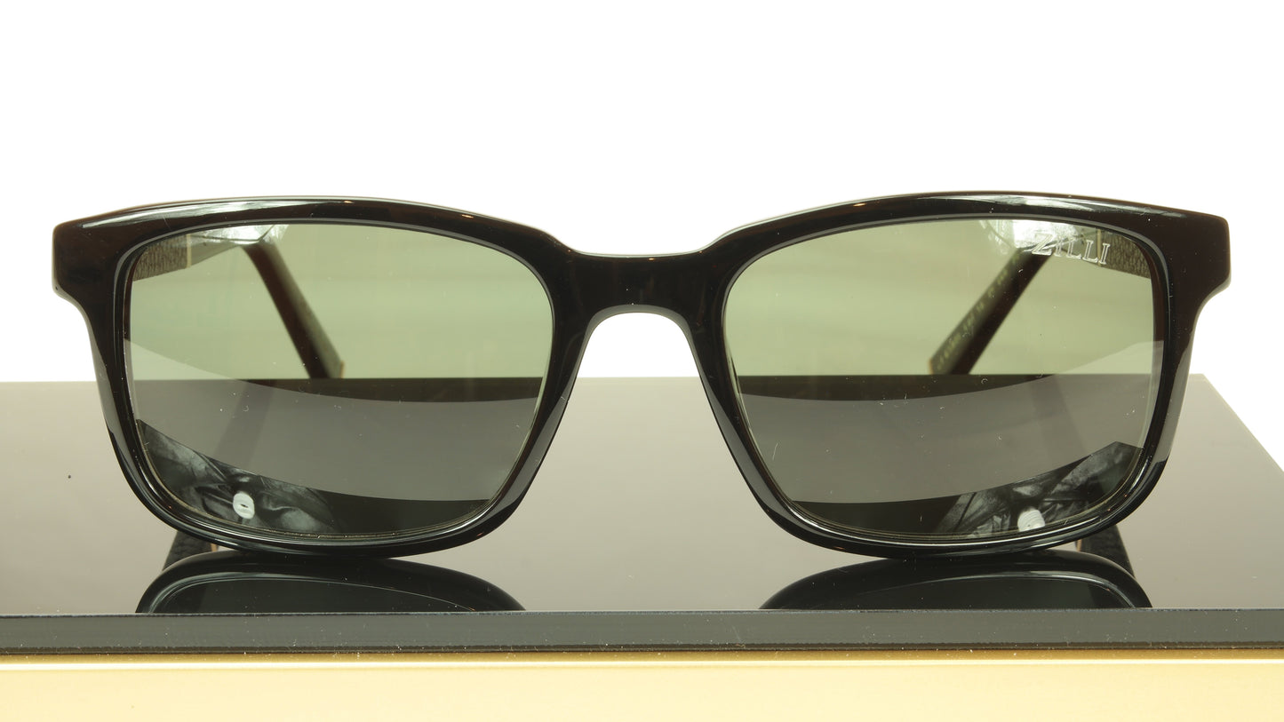 ZILLI Sunglasses Polarized Hand Made Acetate Titanium France ZI 65011 C01 - Frame Bay
