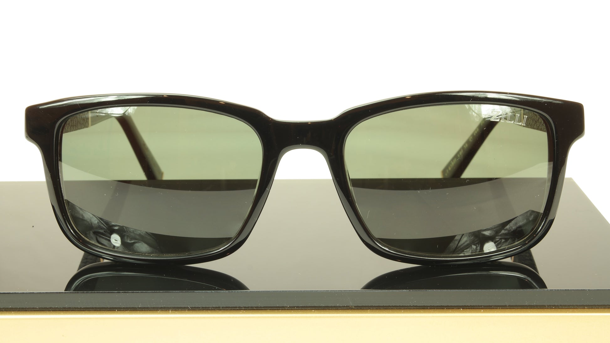ZILLI Sunglasses Polarized Hand Made Acetate Titanium France ZI 65011 C01 - Frame Bay