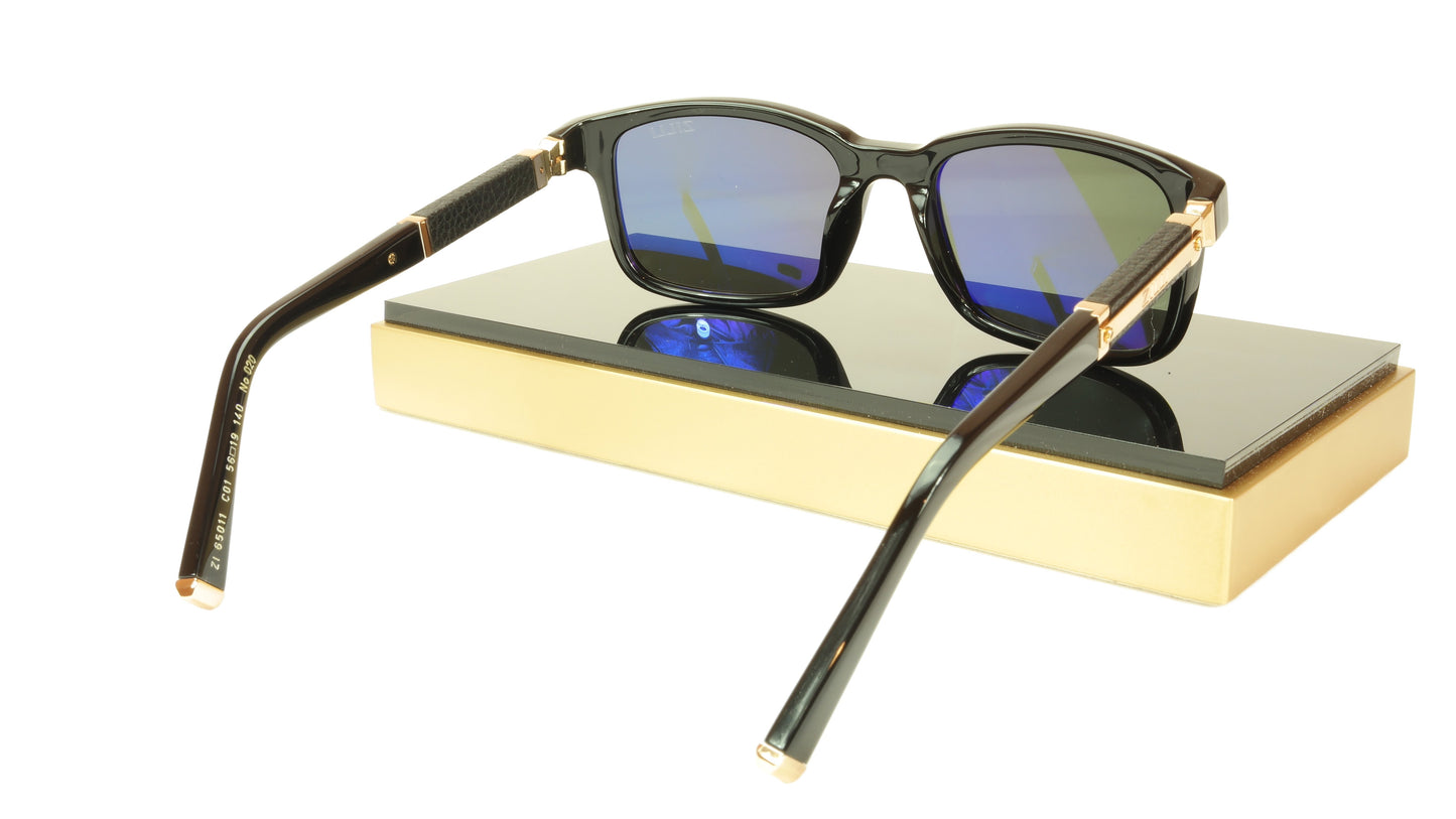 ZILLI Sunglasses Polarized Hand Made Acetate Titanium France ZI 65011 C01 - Frame Bay