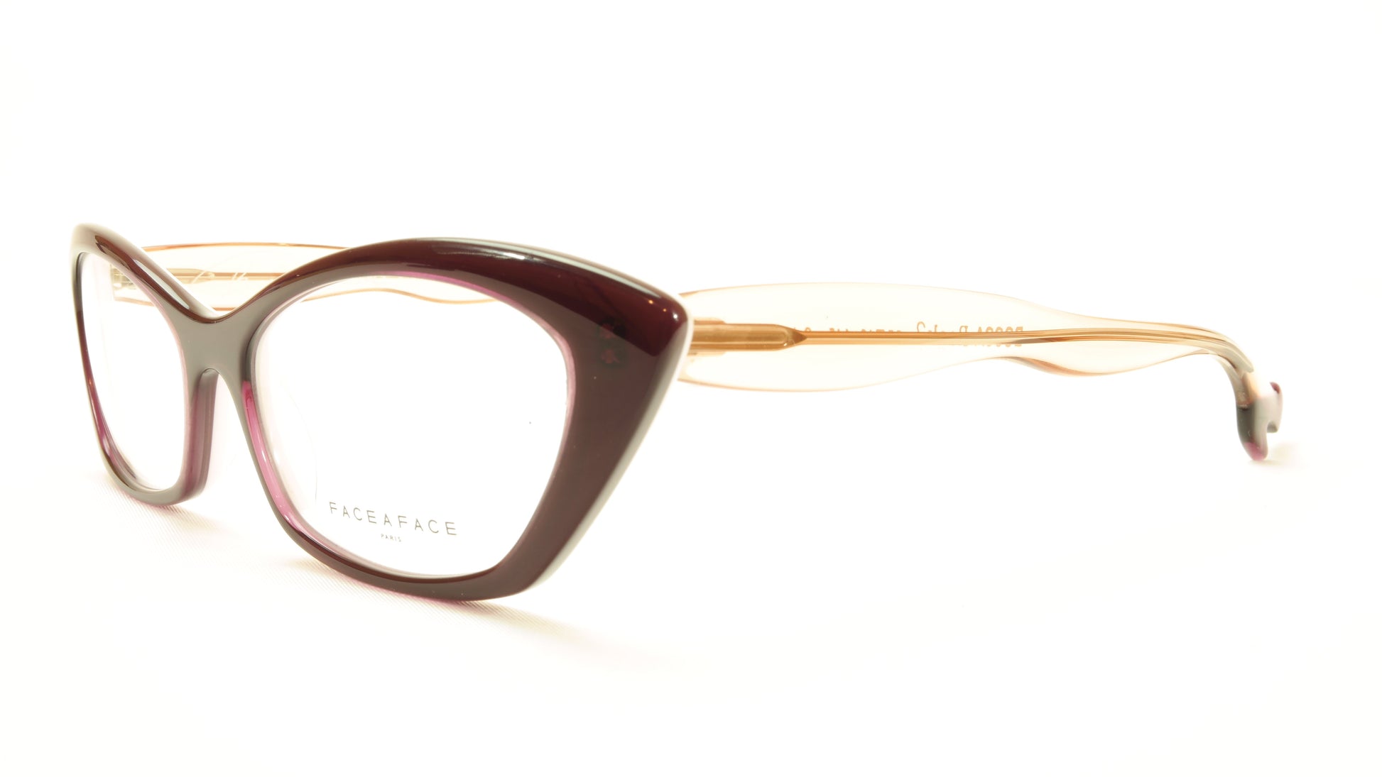 Face A Face Bocca Rock 2 Col. 501 Violet White Eyeglasses Italy Made - Frame Bay