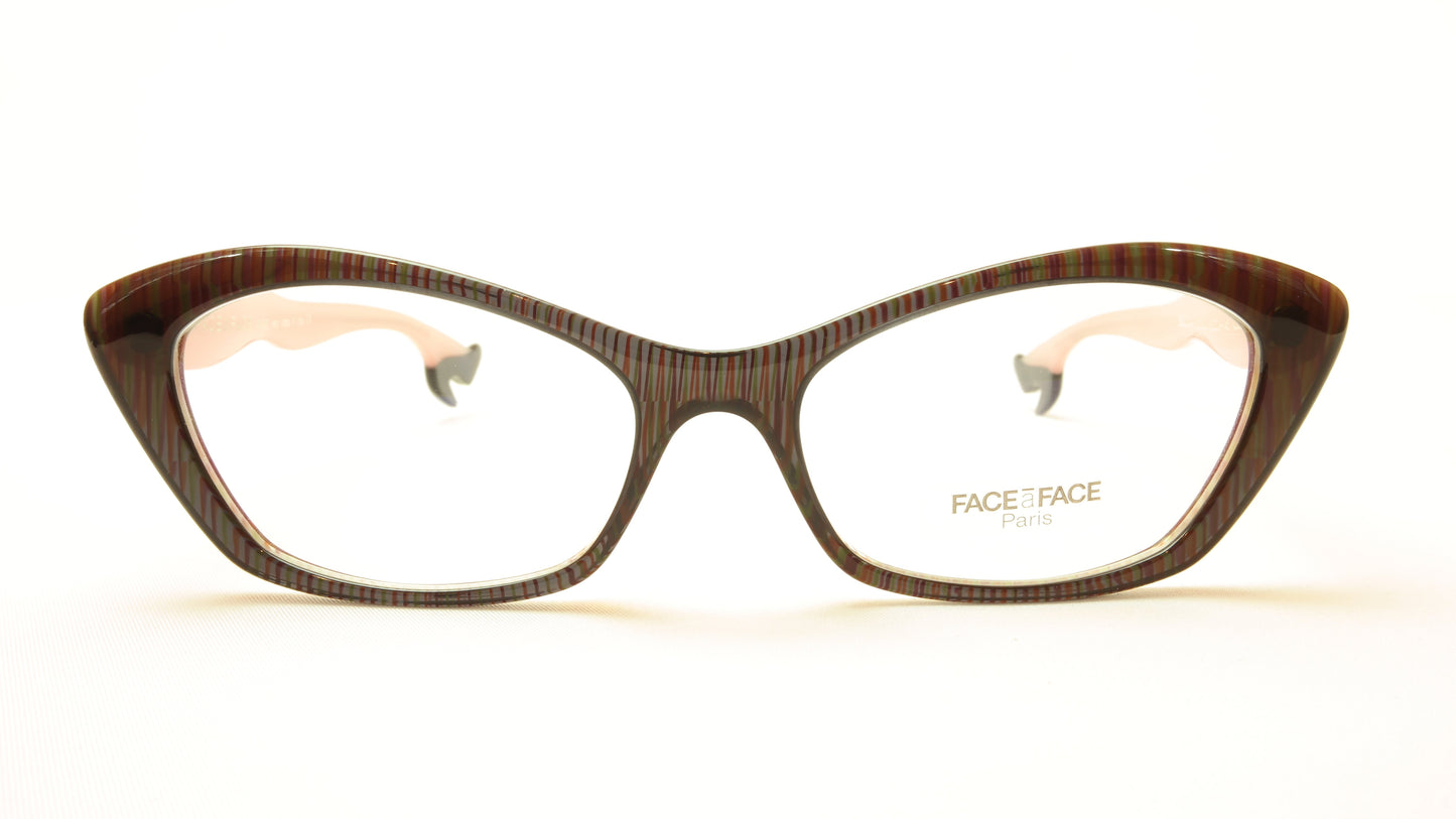 Face A Face Bocca Rock 2 Col. 321 Violet White Eyeglasses Italy Made - Frame Bay