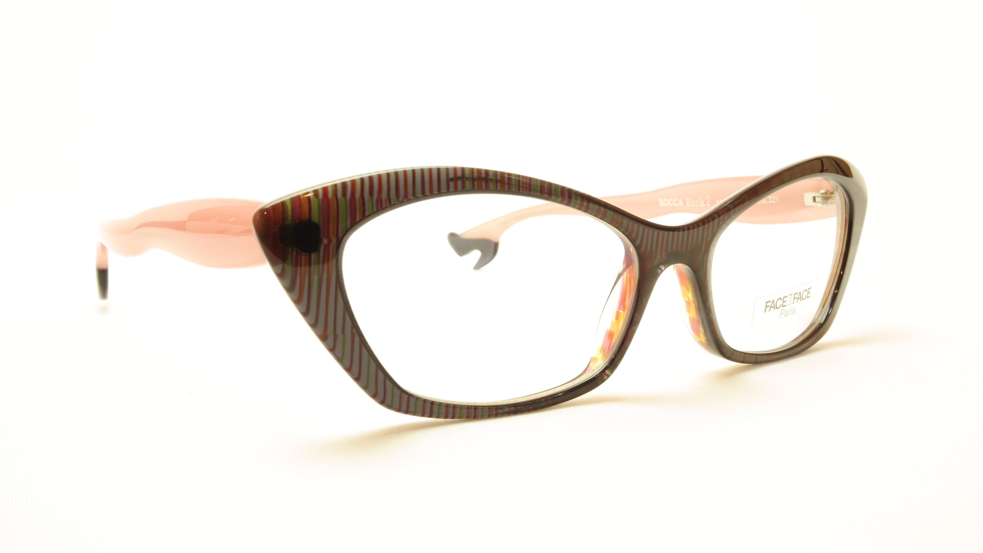 Face A Face Bocca Rock 2 Col. 321 Violet White Eyeglasses Italy Made - Frame Bay