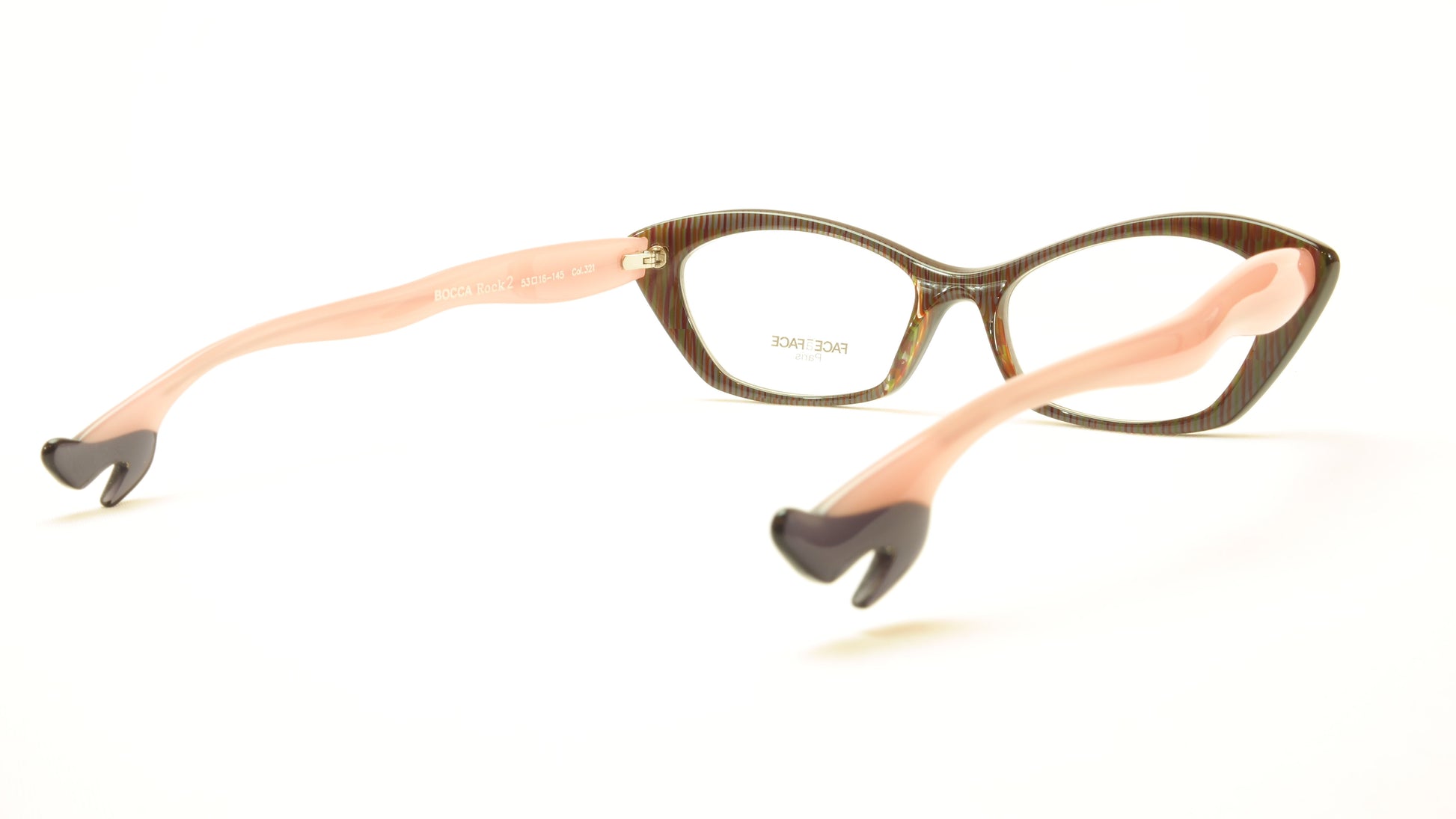 Face A Face Bocca Rock 2 Col. 321 Violet White Eyeglasses Italy Made - Frame Bay