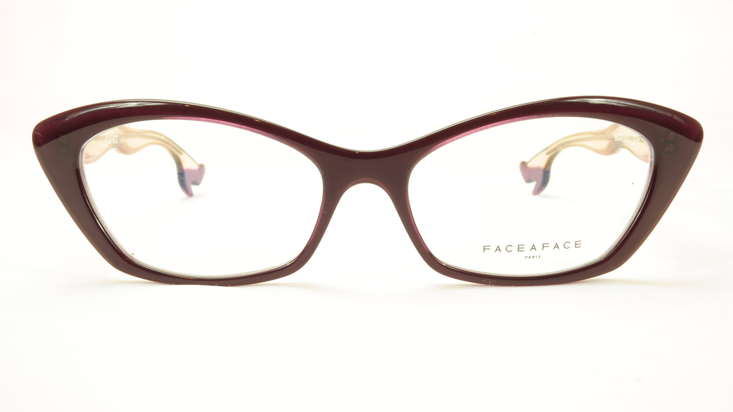 Face A Face Bocca Rock 2 Col. 501 Violet White Eyeglasses Italy Made - Frame Bay