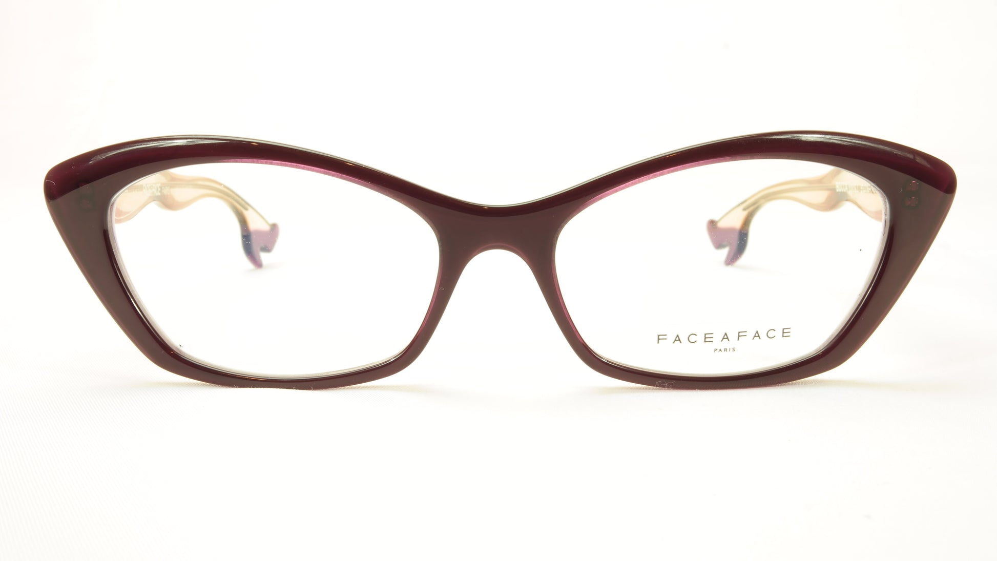 Face A Face Bocca Rock 2 Col. 501 Violet White Eyeglasses Italy Made - Frame Bay