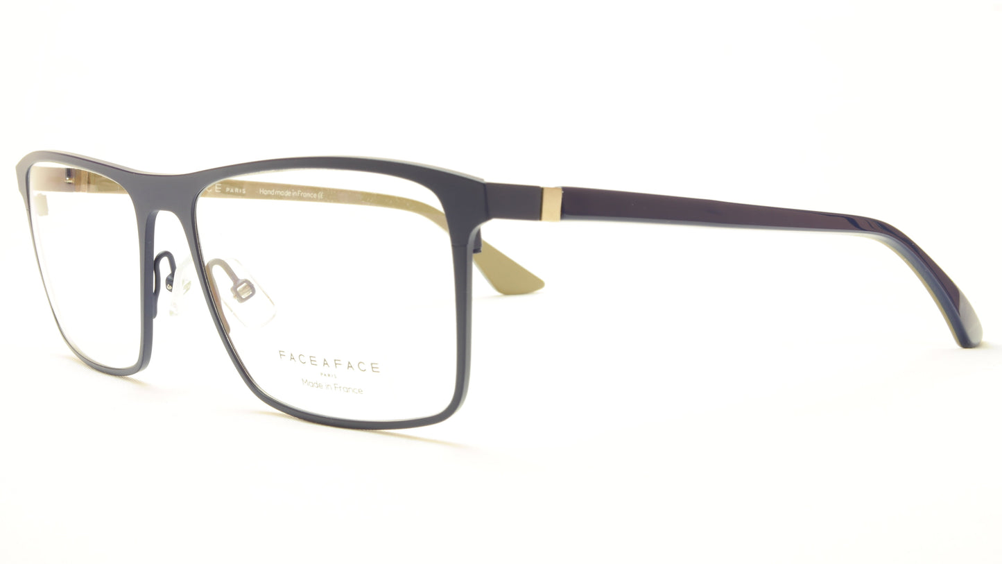 Face A Face LAKER 2 9329 Aluminum Eyeglasses Navy Blue Caulk France - Frame Bay