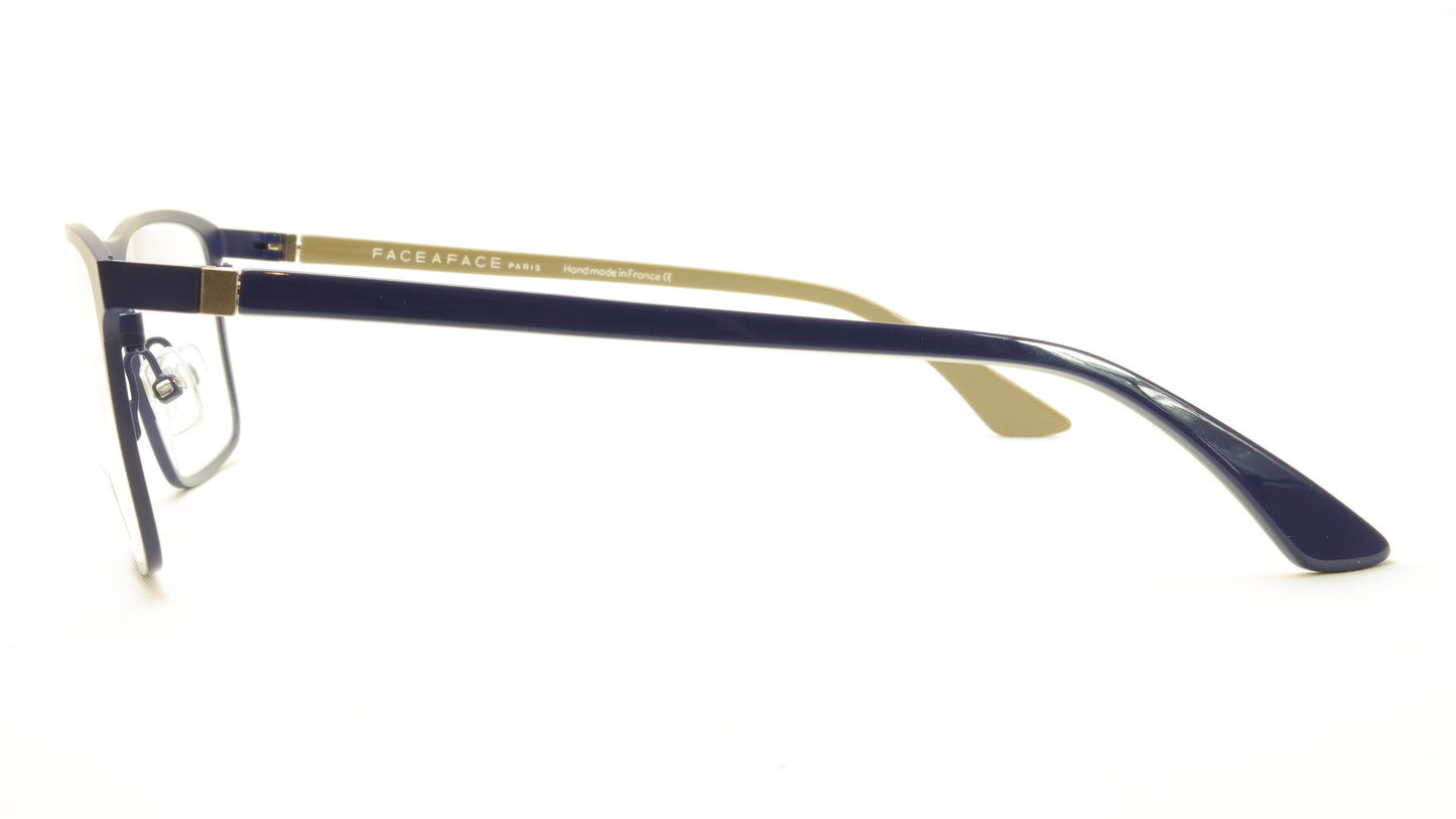 Face A Face LAKER 2 9329 Aluminum Eyeglasses Navy Blue Caulk France - Frame Bay