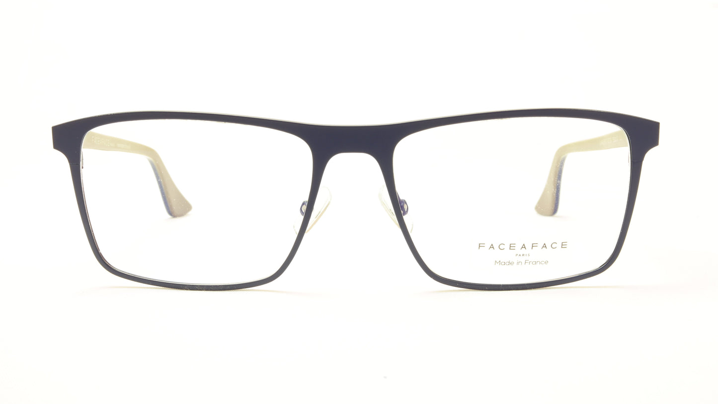 Face A Face LAKER 2 9329 Aluminum Eyeglasses Navy Blue Caulk France - Frame Bay