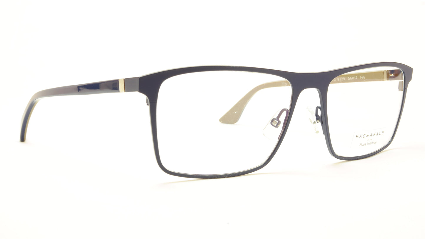 Face A Face LAKER 2 9329 Aluminum Eyeglasses Navy Blue Caulk France - Frame Bay