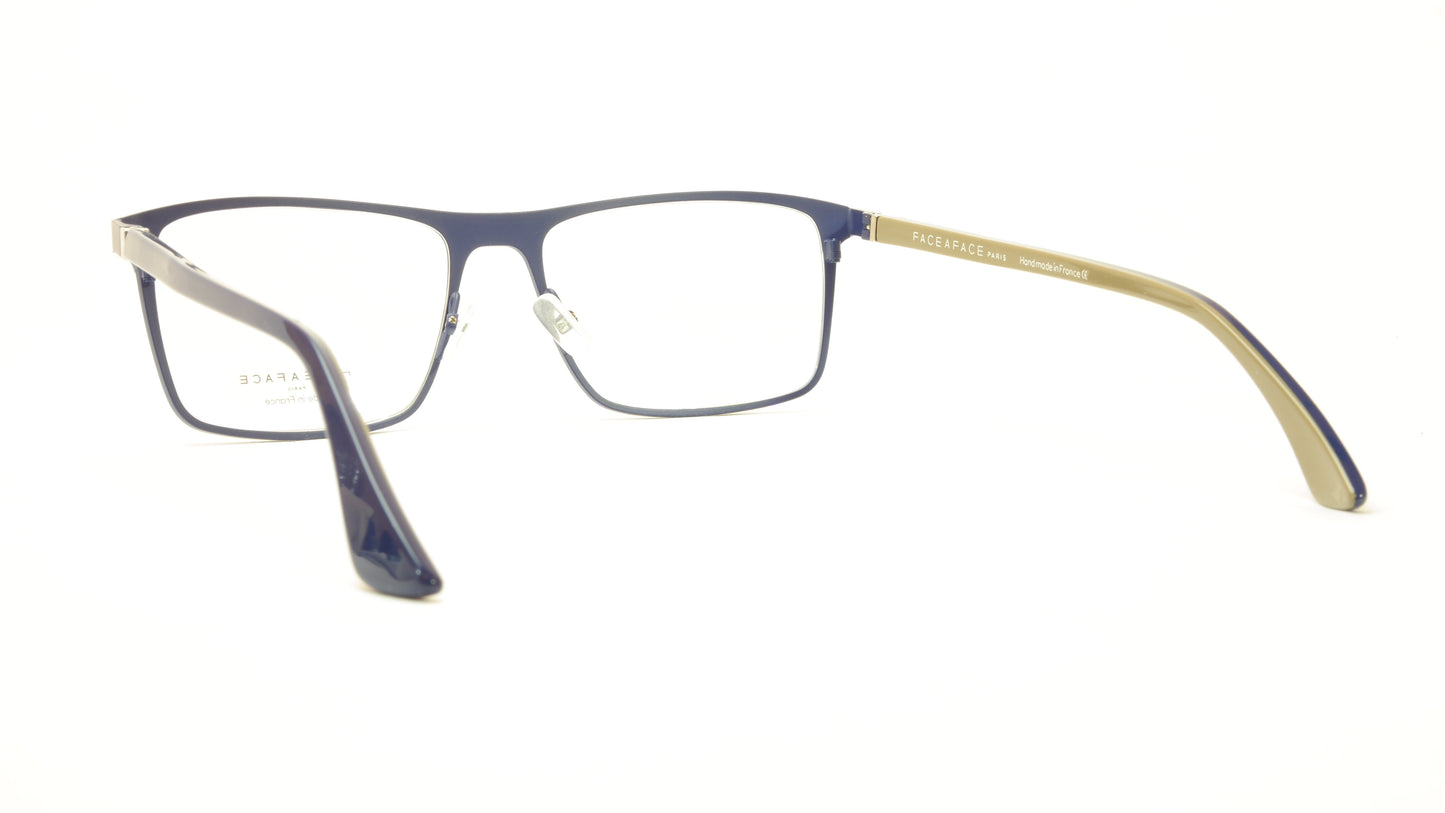 Face A Face LAKER 2 9329 Aluminum Eyeglasses Navy Blue Caulk France - Frame Bay