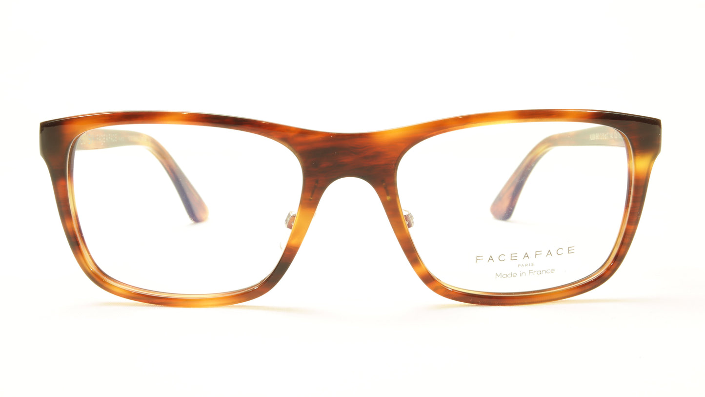 Face A Face ALIUM SKY 2 Col 167 Brown Horn Eyeglasses France Made - Frame Bay