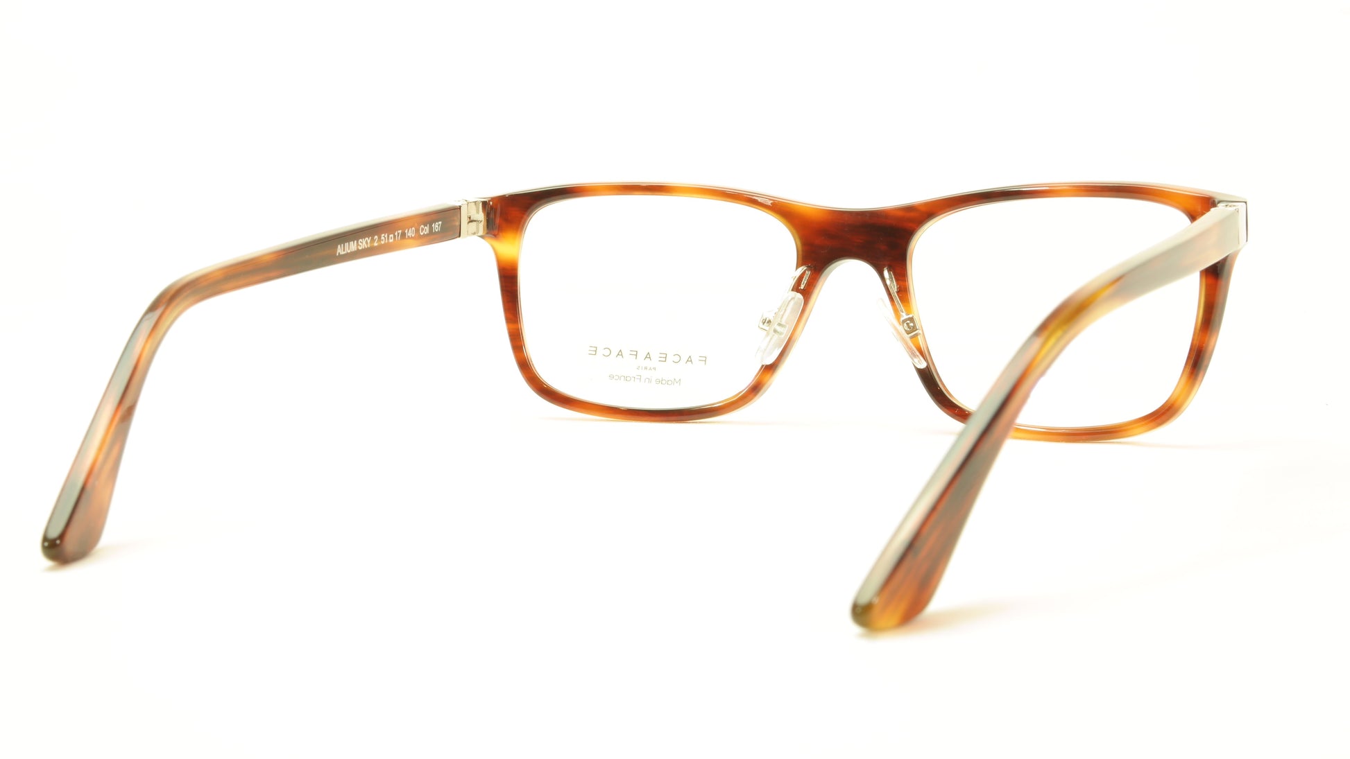 Face A Face ALIUM SKY 2 Col 167 Brown Horn Eyeglasses France Made - Frame Bay