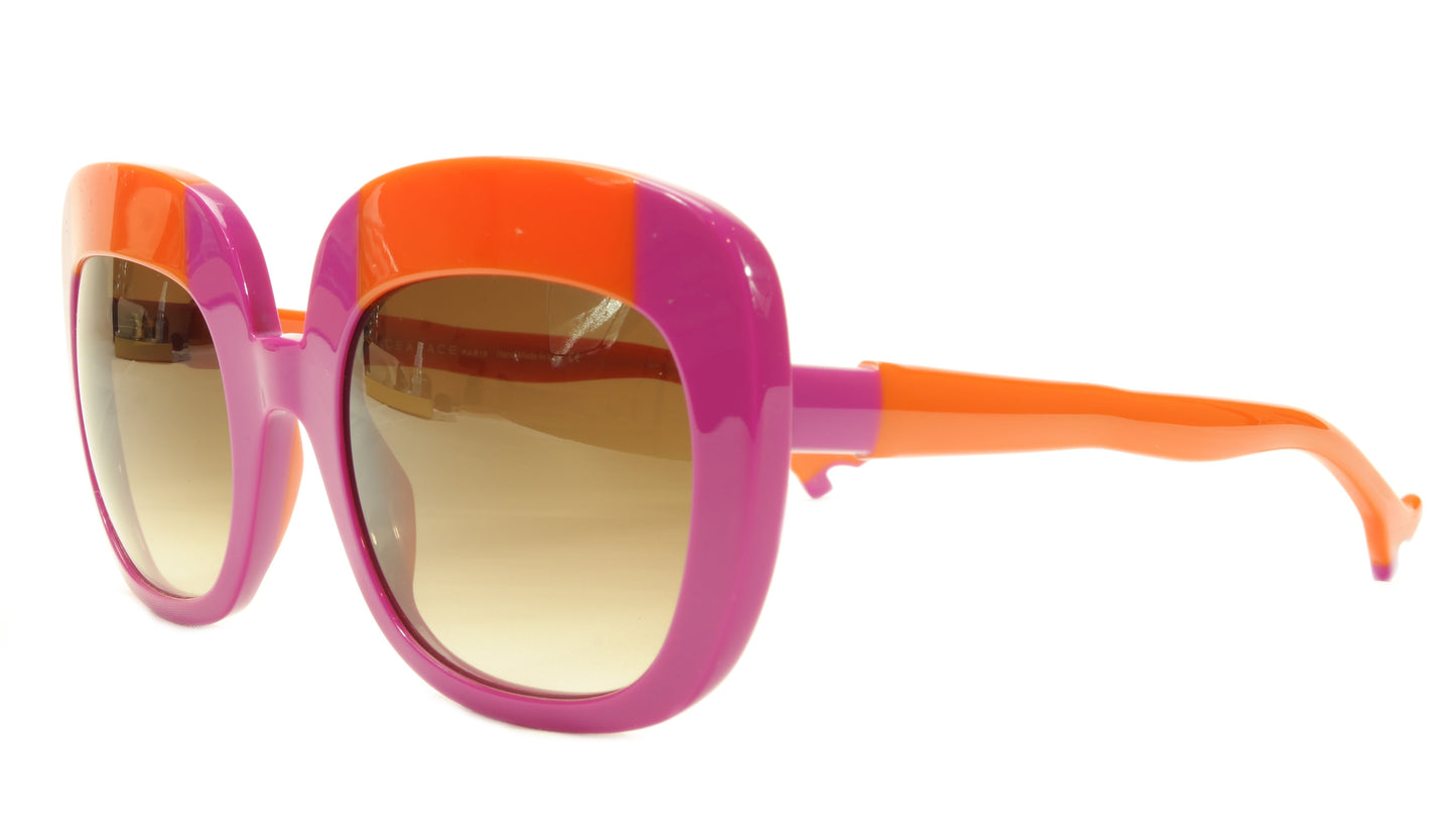 Face A Face Sunglasses Frame BOCCA Lova 1 4026 Acetate Fuschia Orange Italy Made - Frame Bay