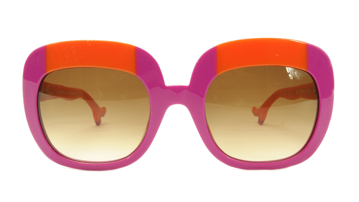 Face A Face Sunglasses Frame BOCCA Lova 1 4026 Acetate Fuschia Orange Italy Made - Frame Bay