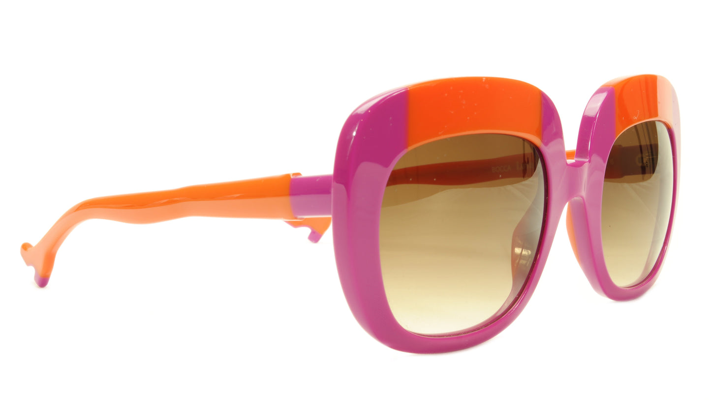 Face A Face Sunglasses Frame BOCCA Lova 1 4026 Acetate Fuschia Orange Italy Made - Frame Bay