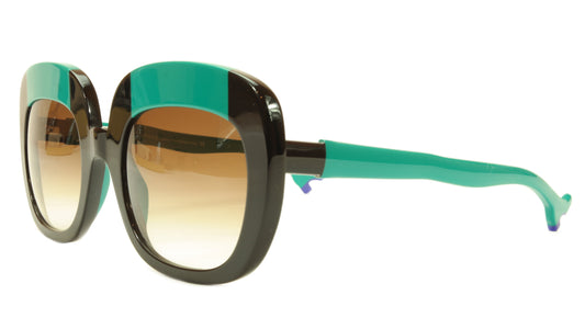 Face A Face Sunglasses Frame BOCCA Lova 1 4027 Acetate Black Emerald Italy Made - Frame Bay