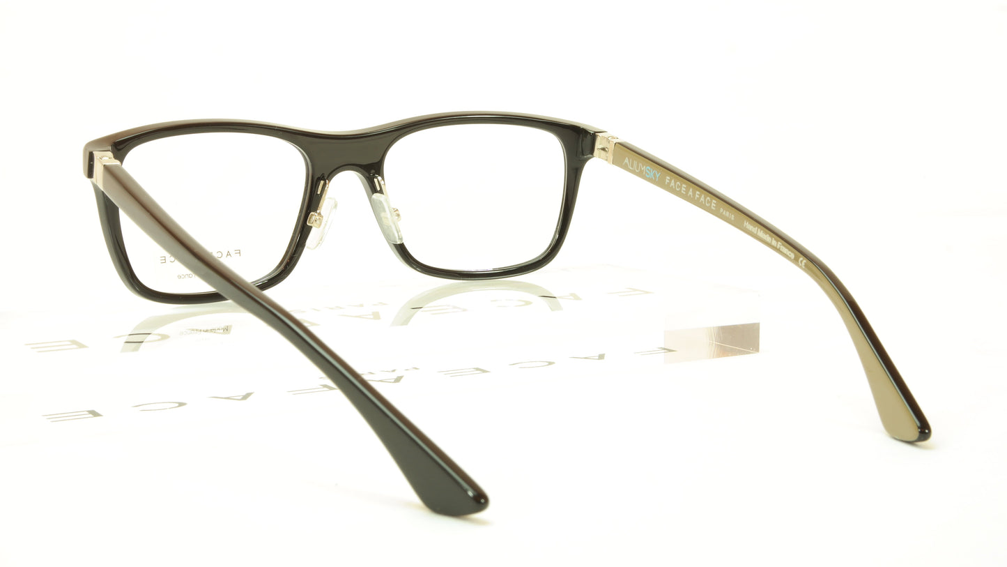 Face A Face ALIUM SKY 2 Col. 100 Acetate Black Eyeglasses France Made - Frame Bay