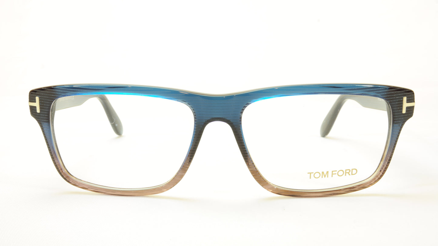 Tom Ford Eyeglasses Frame TF5320 092 Acetate Blue Brown Italy 56-15-145 - Frame Bay