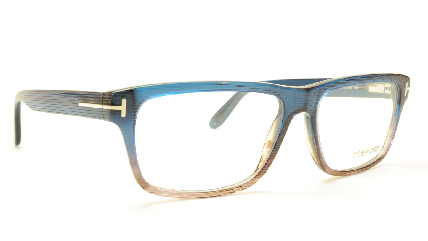 Tom Ford Eyeglasses Frame TF5320 092 Acetate Blue Brown Italy 56-15-145 - Frame Bay