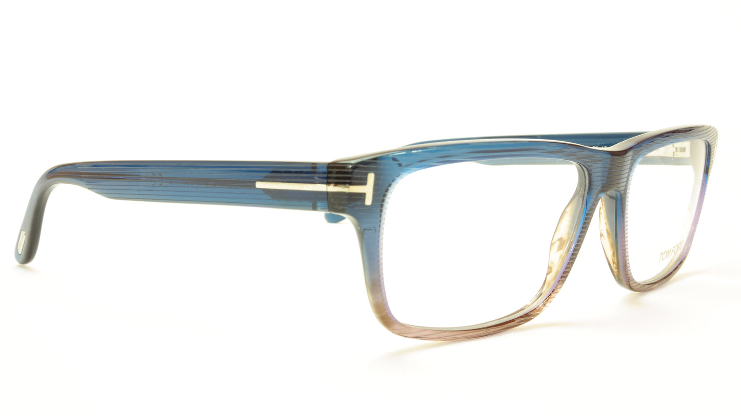 Tom Ford Eyeglasses Frame TF5320 092 Acetate Blue Brown Italy 56-15-145 - Frame Bay