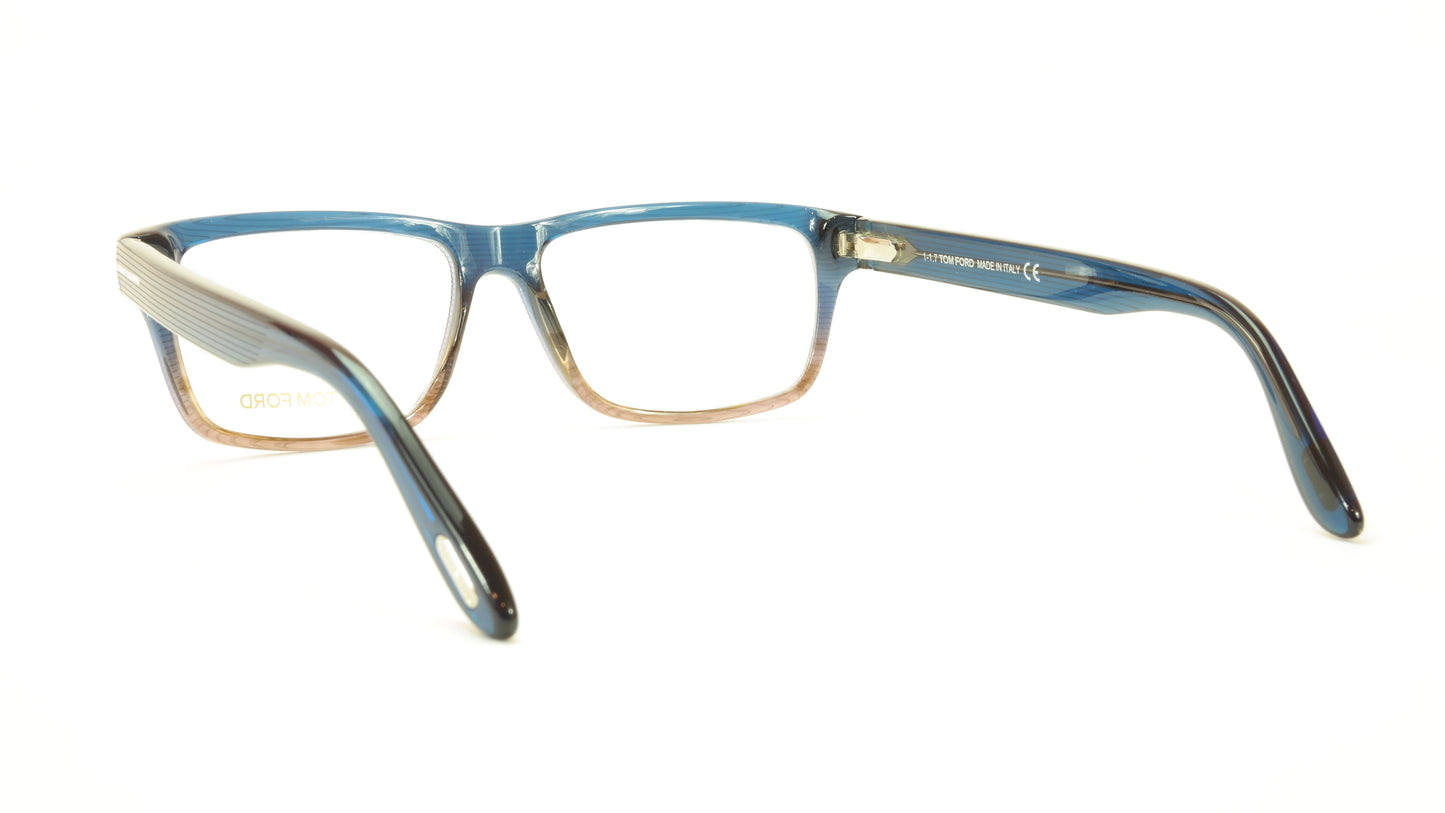 Tom Ford Eyeglasses Frame TF5320 092 Acetate Blue Brown Italy 56-15-145 - Frame Bay