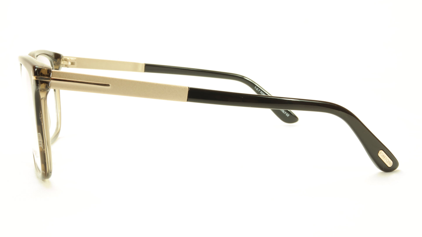 Tom Ford Eyeglasses Frame TF5351 005 Acetate Black Horn Gold Italy - Frame Bay