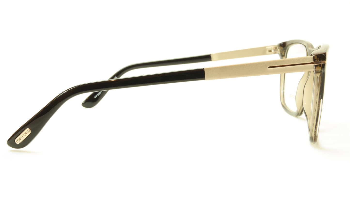 Tom Ford Eyeglasses Frame TF5351 005 Acetate Black Horn Gold Italy - Frame Bay
