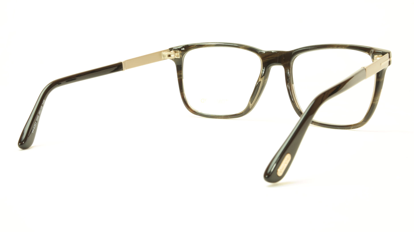Tom Ford Eyeglasses Frame TF5351 005 Acetate Black Horn Gold Italy - Frame Bay