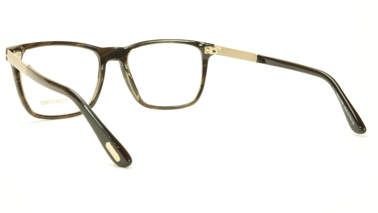 Tom Ford Eyeglasses Frame TF5351 005 Acetate Black Horn Gold Italy - Frame Bay