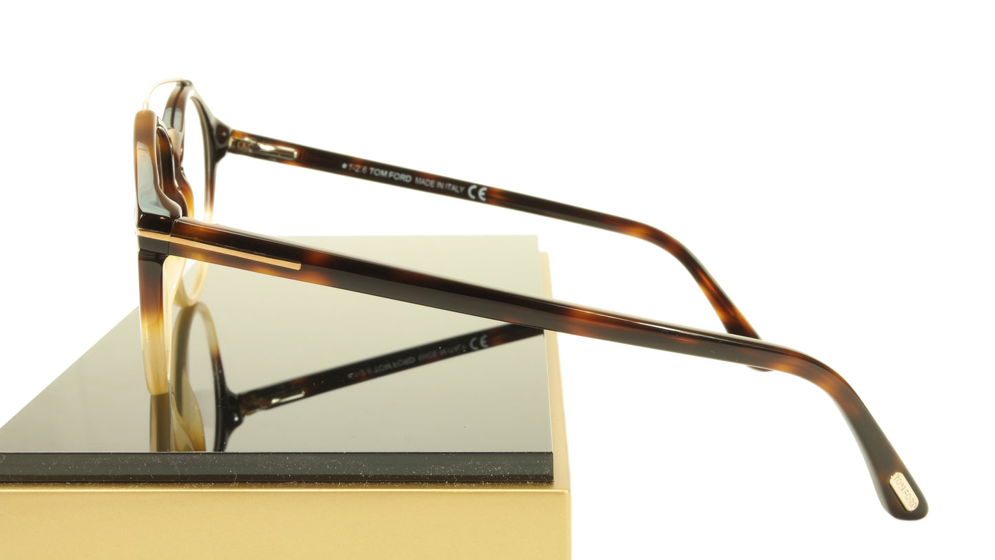Tom Ford Authentic Eyeglasses Frame TF5455 056 Havana Italy Made 52-20-145 - Frame Bay