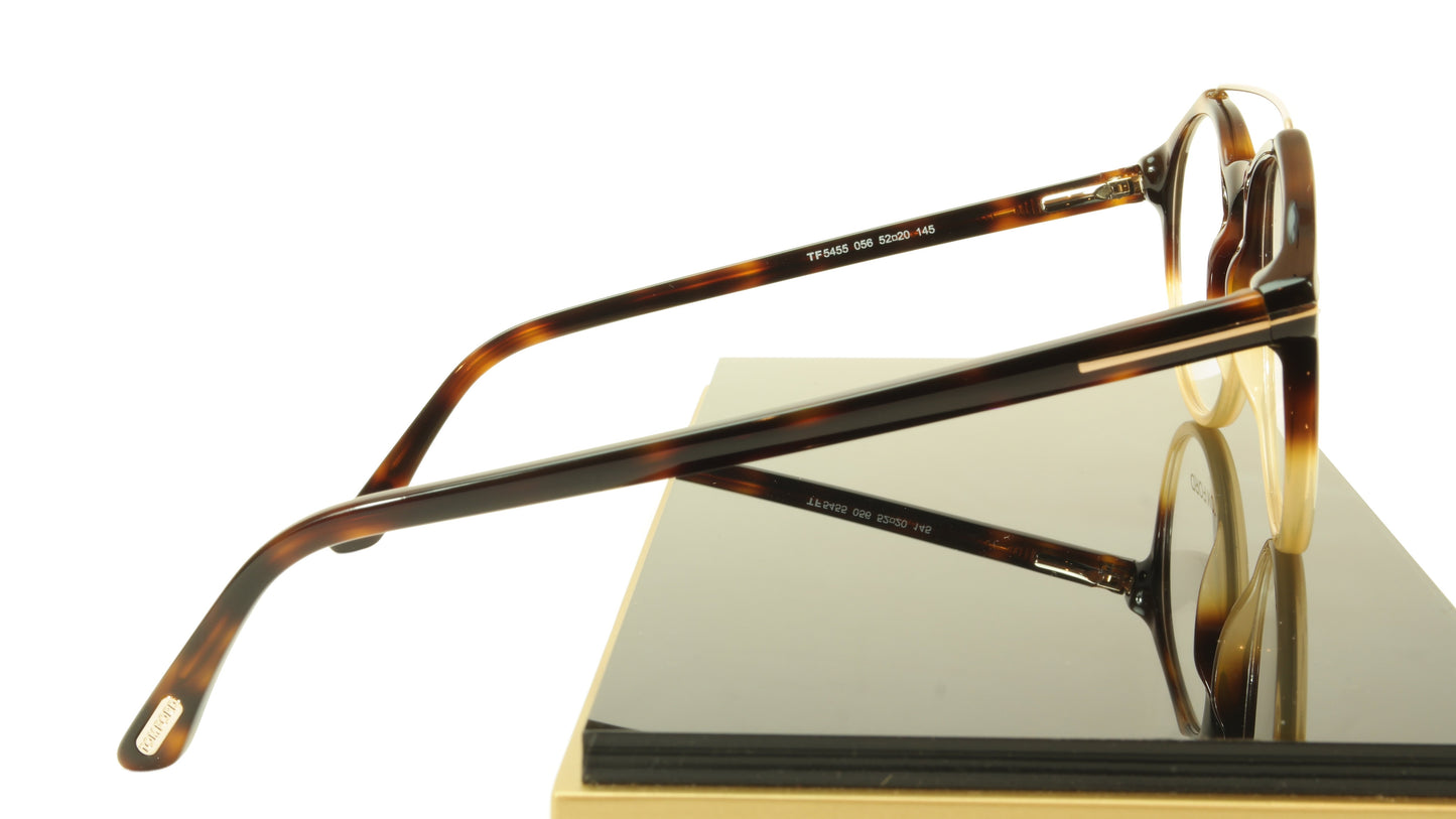 Tom Ford Authentic Eyeglasses Frame TF5455 056 Havana Italy Made 52-20-145 - Frame Bay