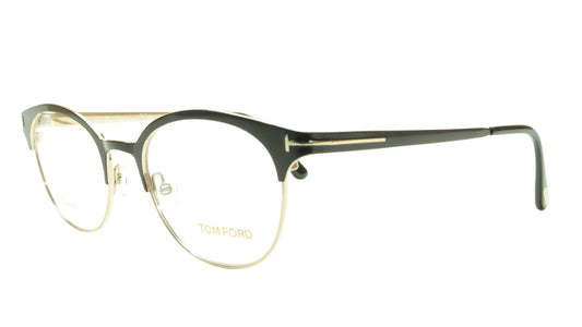 Tom Ford Eyeglasses Frame TF5382 005 Titanium Black Gold Made In Japan 50-19-145 - Frame Bay