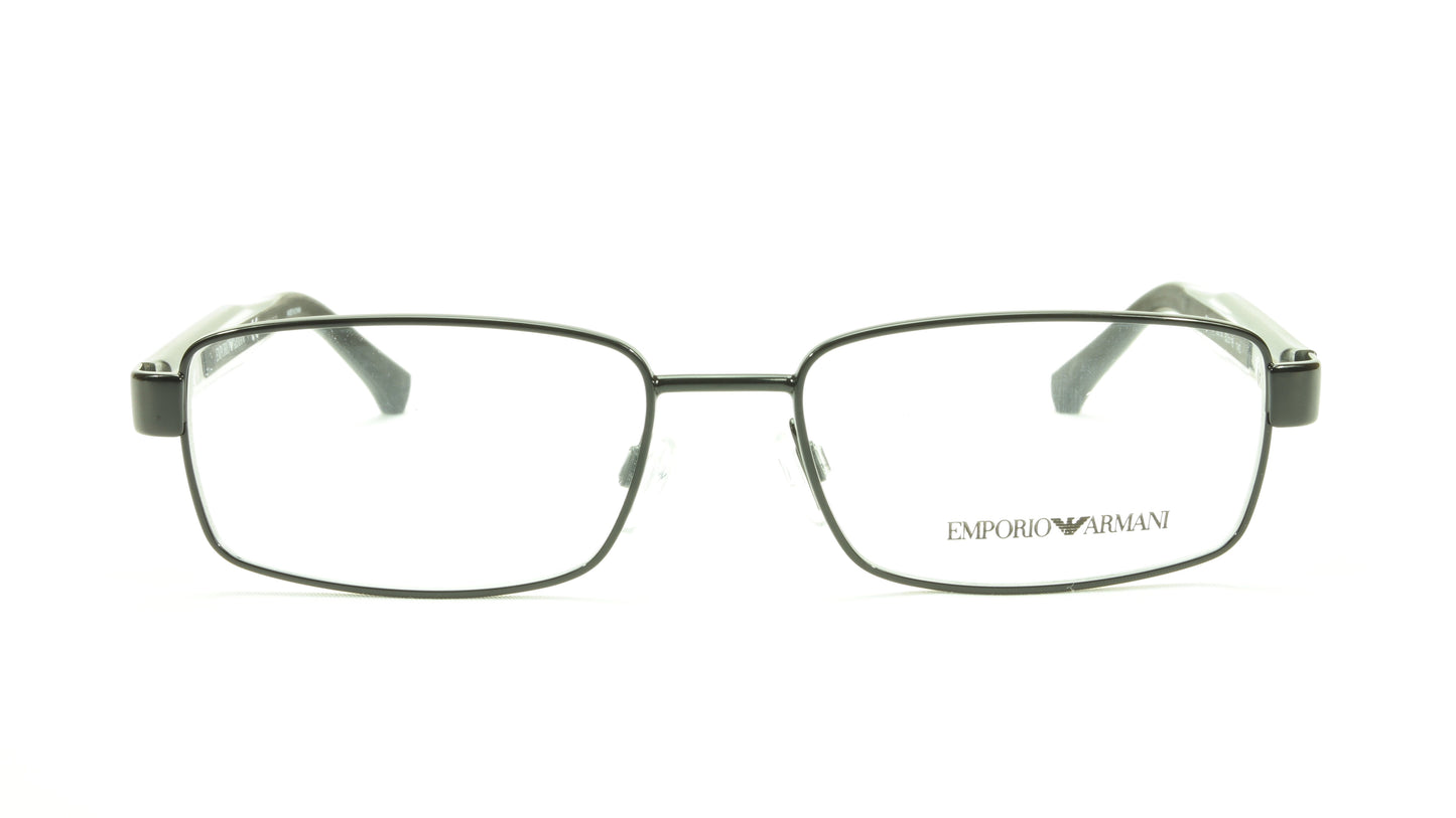 Emporio Armani EA1002 3014 Eyeglasses Frame Acetate Black Transparent Crystal - Frame Bay